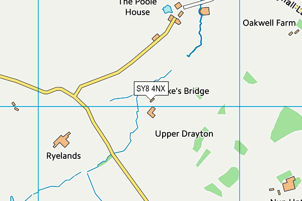 SY8 4NX map - OS VectorMap District (Ordnance Survey) SY8 4NX map - OS VectorMap District (Ordnance Survey)