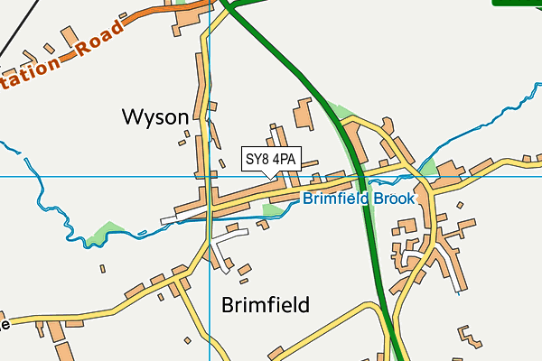 SY8 4PA map - OS VectorMap District (Ordnance Survey)
