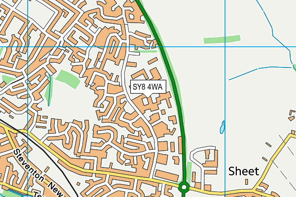 SY8 4WA map - OS VectorMap District (Ordnance Survey) SY8 4WA map - OS VectorMap District (Ordnance Survey)