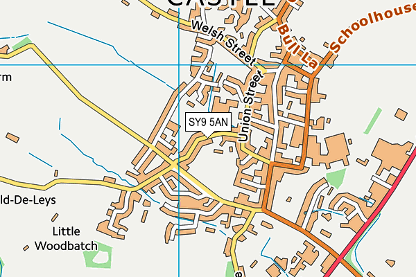 SY9 5AN map - OS VectorMap District (Ordnance Survey) SY9 5AN map - OS VectorMap District (Ordnance Survey)