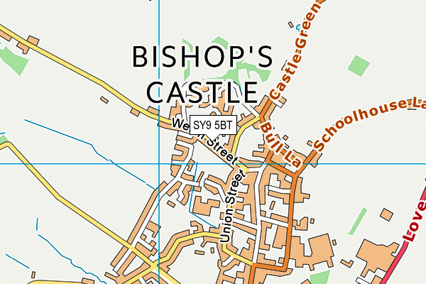 SY9 5BT map - OS VectorMap District (Ordnance Survey) SY9 5BT map - OS VectorMap District (Ordnance Survey)