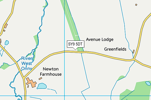 SY9 5DT map - OS VectorMap District (Ordnance Survey) SY9 5DT map - OS VectorMap District (Ordnance Survey)