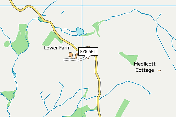 SY9 5EL map - OS VectorMap District (Ordnance Survey)