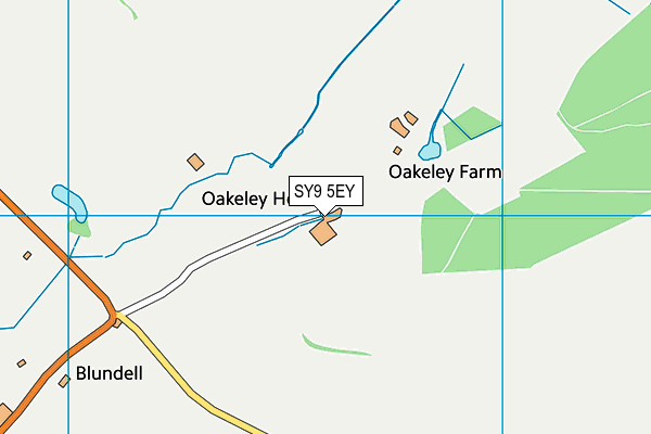SY9 5EY map - OS VectorMap District (Ordnance Survey) SY9 5EY map - OS VectorMap District (Ordnance Survey)