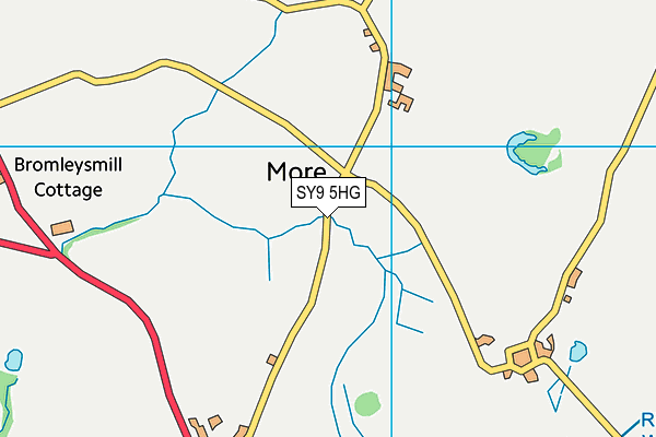 SY9 5HG map - OS VectorMap District (Ordnance Survey) SY9 5HG map - OS VectorMap District (Ordnance Survey)