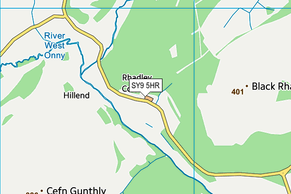 SY9 5HR map - OS VectorMap District (Ordnance Survey) SY9 5HR map - OS VectorMap District (Ordnance Survey)