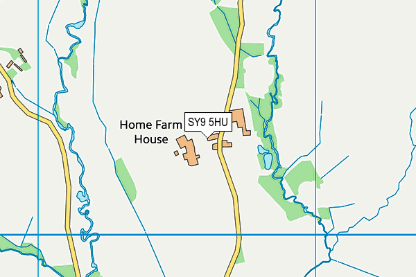 SY9 5HU map - OS VectorMap District (Ordnance Survey) SY9 5HU map - OS VectorMap District (Ordnance Survey)