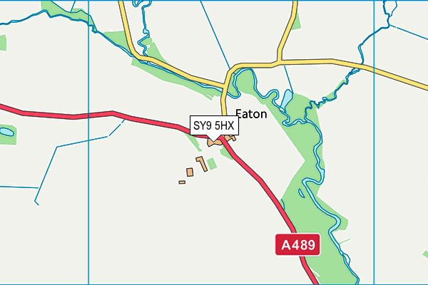 SY9 5HX map - OS VectorMap District (Ordnance Survey) SY9 5HX map - OS VectorMap District (Ordnance Survey)