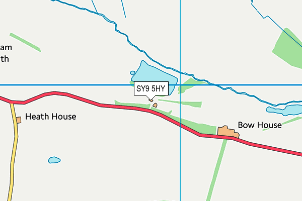 SY9 5HY map - OS VectorMap District (Ordnance Survey) SY9 5HY map - OS VectorMap District (Ordnance Survey)