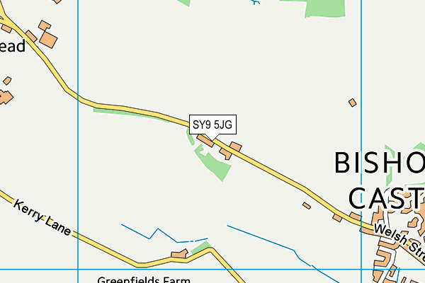 SY9 5JG map - OS VectorMap District (Ordnance Survey)