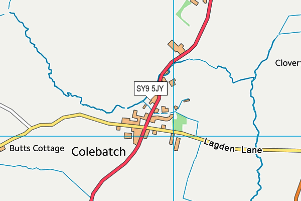 SY9 5JY map - OS VectorMap District (Ordnance Survey) SY9 5JY map - OS VectorMap District (Ordnance Survey)