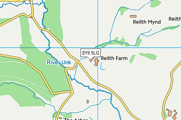 SY9 5LG map - OS VectorMap District (Ordnance Survey)