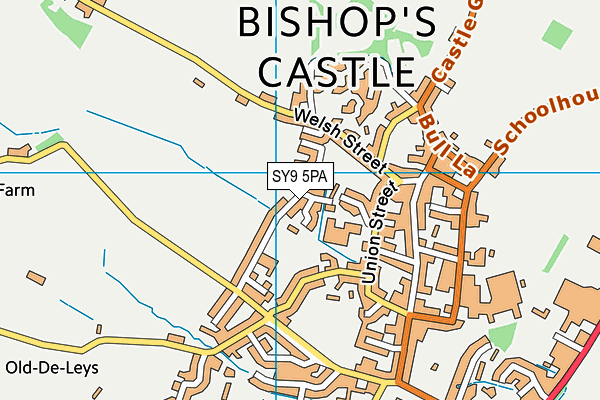 SY9 5PA map - OS VectorMap District (Ordnance Survey) SY9 5PA map - OS VectorMap District (Ordnance Survey)
