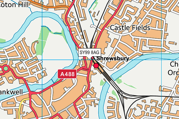 SY99 8AG map - OS VectorMap District (Ordnance Survey) SY99 8AG map - OS VectorMap District (Ordnance Survey)