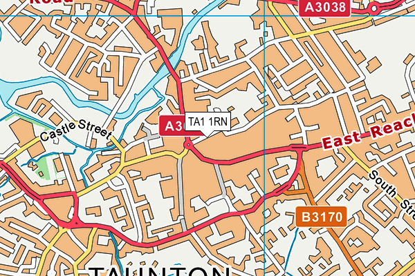 TA1 1RN map - OS VectorMap District (Ordnance Survey) TA1 1RN map - OS VectorMap District (Ordnance Survey)