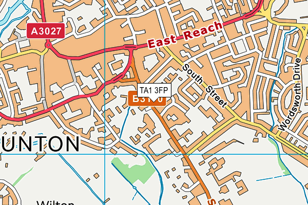 TA1 3FP map - OS VectorMap District (Ordnance Survey) TA1 3FP map - OS VectorMap District (Ordnance Survey)