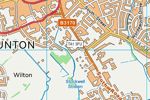 TA1 3FU map - OS VectorMap District (Ordnance Survey) TA1 3FU map - OS VectorMap District (Ordnance Survey)