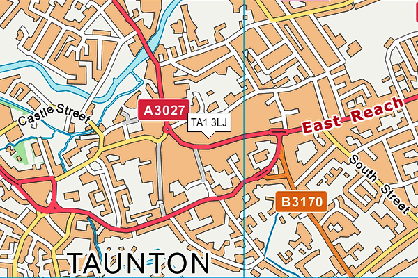 TA1 3LJ map - OS VectorMap District (Ordnance Survey) TA1 3LJ map - OS VectorMap District (Ordnance Survey)