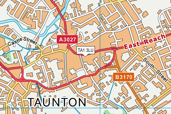 TA1 3LU map - OS VectorMap District (Ordnance Survey) TA1 3LU map - OS VectorMap District (Ordnance Survey)