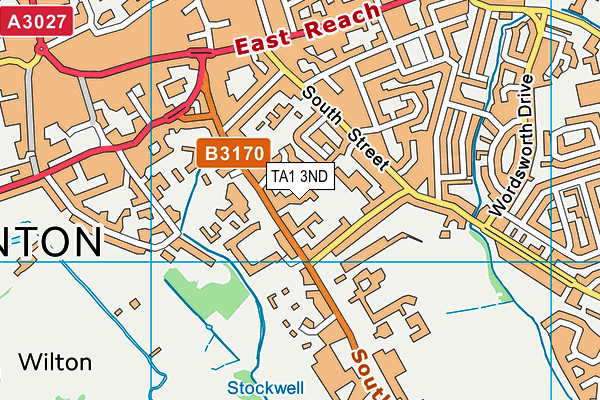 TA1 3ND map - OS VectorMap District (Ordnance Survey) TA1 3ND map - OS VectorMap District (Ordnance Survey)