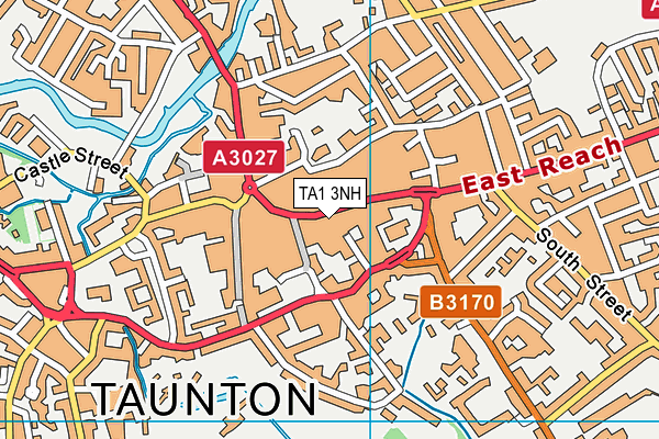 TA1 3NH map - OS VectorMap District (Ordnance Survey) TA1 3NH map - OS VectorMap District (Ordnance Survey)