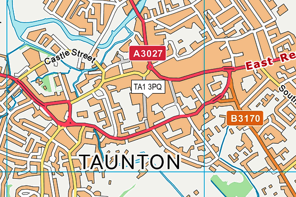 TA1 3PQ map - OS VectorMap District (Ordnance Survey) TA1 3PQ map - OS VectorMap District (Ordnance Survey)