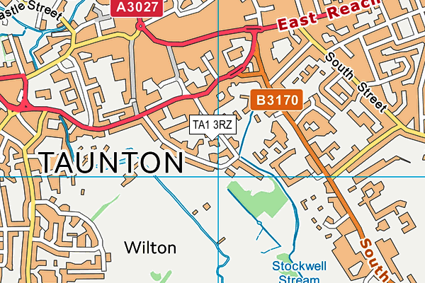 TA1 3RZ map - OS VectorMap District (Ordnance Survey) TA1 3RZ map - OS VectorMap District (Ordnance Survey)