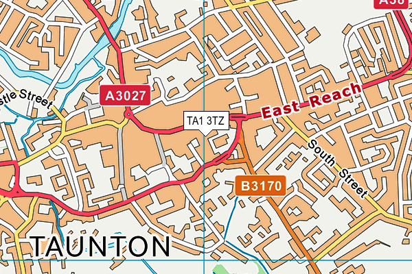 TA1 3TZ map - OS VectorMap District (Ordnance Survey) TA1 3TZ map - OS VectorMap District (Ordnance Survey)