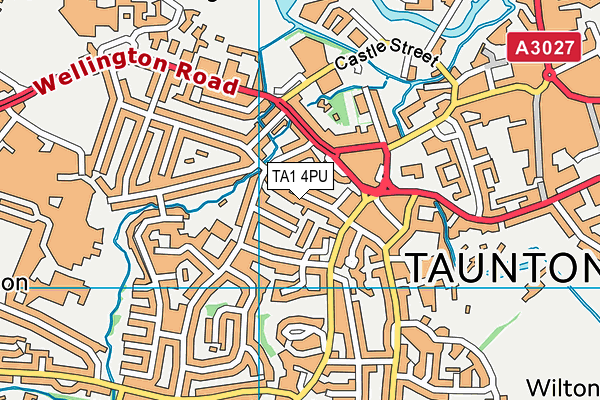TA1 4PU map - OS VectorMap District (Ordnance Survey) TA1 4PU map - OS VectorMap District (Ordnance Survey)