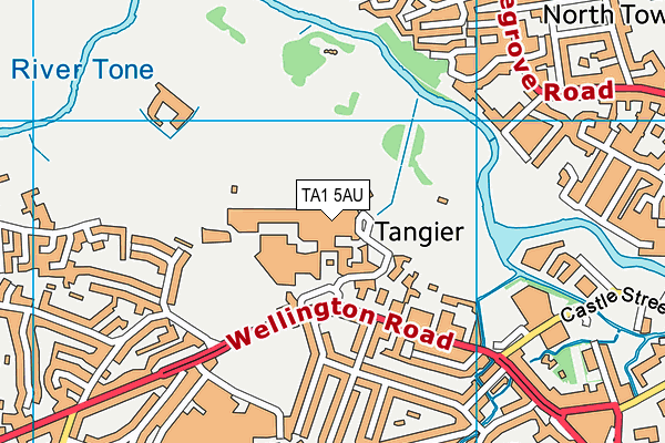 TA1 5AU map - OS VectorMap District (Ordnance Survey) TA1 5AU map - OS VectorMap District (Ordnance Survey)