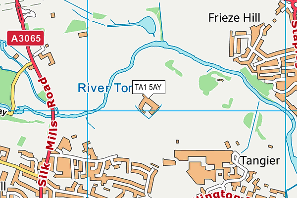 TA1 5AY map - OS VectorMap District (Ordnance Survey) TA1 5AY map - OS VectorMap District (Ordnance Survey)