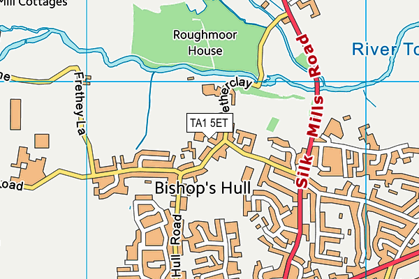TA1 5ET map - OS VectorMap District (Ordnance Survey) TA1 5ET map - OS VectorMap District (Ordnance Survey)