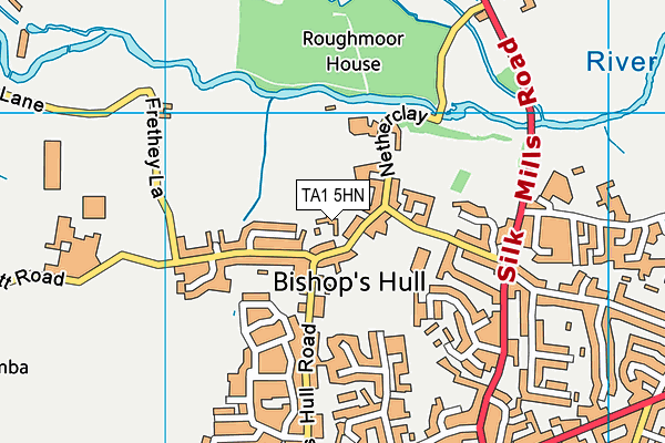 TA1 5HN map - OS VectorMap District (Ordnance Survey) TA1 5HN map - OS VectorMap District (Ordnance Survey)