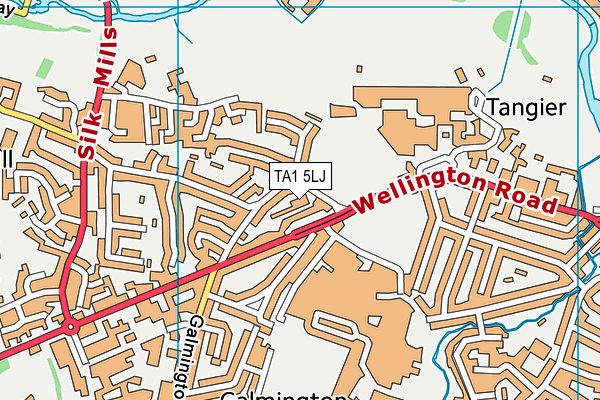 TA1 5LJ map - OS VectorMap District (Ordnance Survey) TA1 5LJ map - OS VectorMap District (Ordnance Survey)