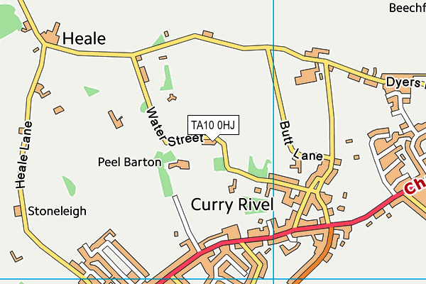 TA10 0HJ map - OS VectorMap District (Ordnance Survey) TA10 0HJ map - OS VectorMap District (Ordnance Survey)