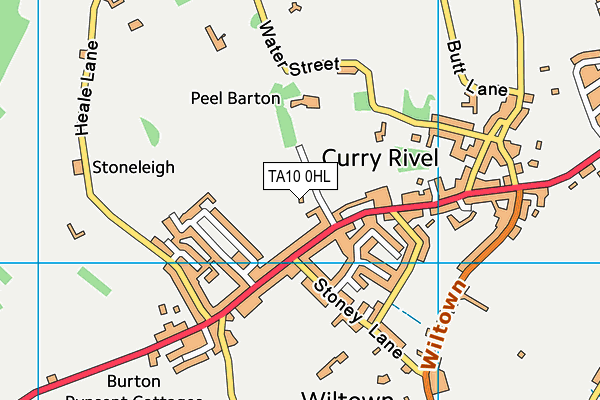 TA10 0HL map - OS VectorMap District (Ordnance Survey) TA10 0HL map - OS VectorMap District (Ordnance Survey)