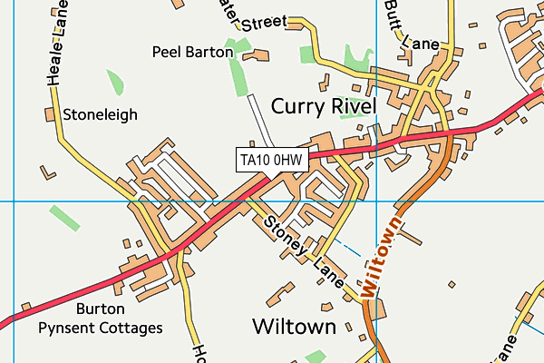 TA10 0HW map - OS VectorMap District (Ordnance Survey) TA10 0HW map - OS VectorMap District (Ordnance Survey)