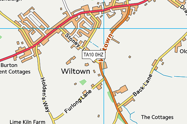 TA10 0HZ map - OS VectorMap District (Ordnance Survey) TA10 0HZ map - OS VectorMap District (Ordnance Survey)
