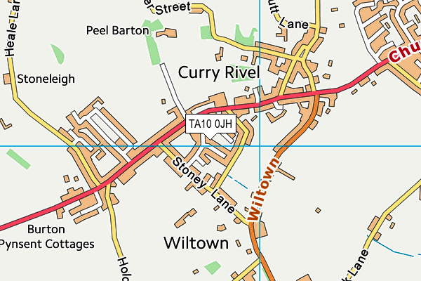 TA10 0JH map - OS VectorMap District (Ordnance Survey) TA10 0JH map - OS VectorMap District (Ordnance Survey)