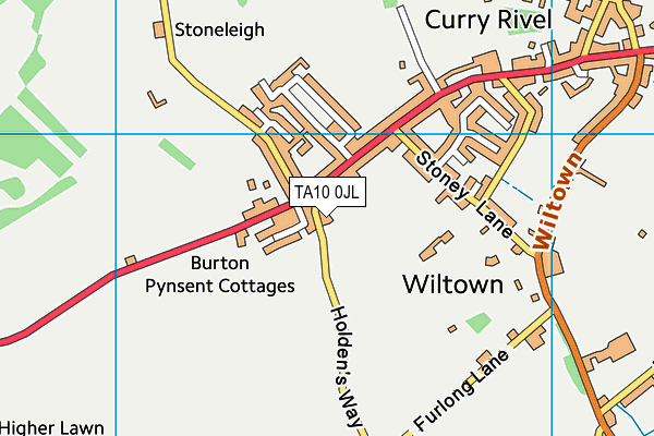 TA10 0JL map - OS VectorMap District (Ordnance Survey)