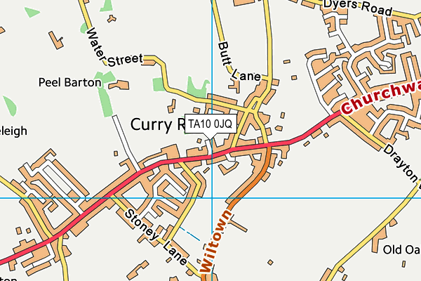 TA10 0JQ map - OS VectorMap District (Ordnance Survey) TA10 0JQ map - OS VectorMap District (Ordnance Survey)