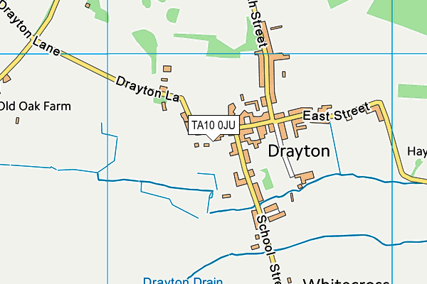 TA10 0JU map - OS VectorMap District (Ordnance Survey) TA10 0JU map - OS VectorMap District (Ordnance Survey)