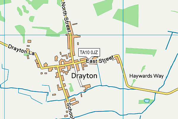 TA10 0JZ map - OS VectorMap District (Ordnance Survey) TA10 0JZ map - OS VectorMap District (Ordnance Survey)