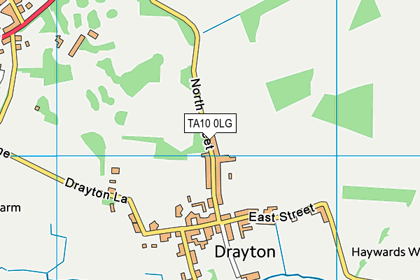 TA10 0LG map - OS VectorMap District (Ordnance Survey) TA10 0LG map - OS VectorMap District (Ordnance Survey)