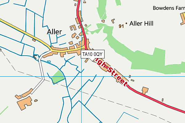 TA10 0QY map - OS VectorMap District (Ordnance Survey) TA10 0QY map - OS VectorMap District (Ordnance Survey)