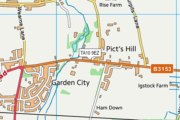 TA10 9EZ map - OS VectorMap District (Ordnance Survey) TA10 9EZ map - OS VectorMap District (Ordnance Survey)