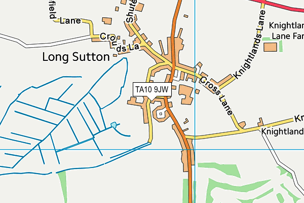 TA10 9JW map - OS VectorMap District (Ordnance Survey) TA10 9JW map - OS VectorMap District (Ordnance Survey)
