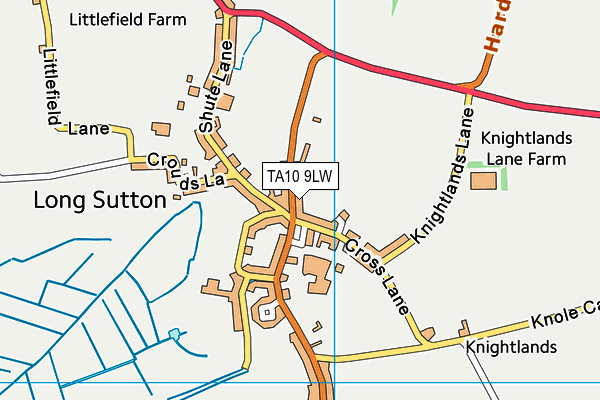 TA10 9LW map - OS VectorMap District (Ordnance Survey) TA10 9LW map - OS VectorMap District (Ordnance Survey)