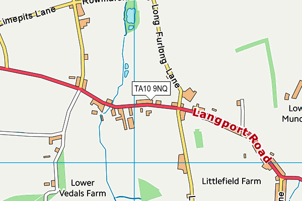 TA10 9NQ map - OS VectorMap District (Ordnance Survey) TA10 9NQ map - OS VectorMap District (Ordnance Survey)