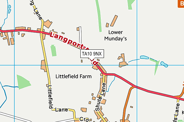 TA10 9NX map - OS VectorMap District (Ordnance Survey) TA10 9NX map - OS VectorMap District (Ordnance Survey)